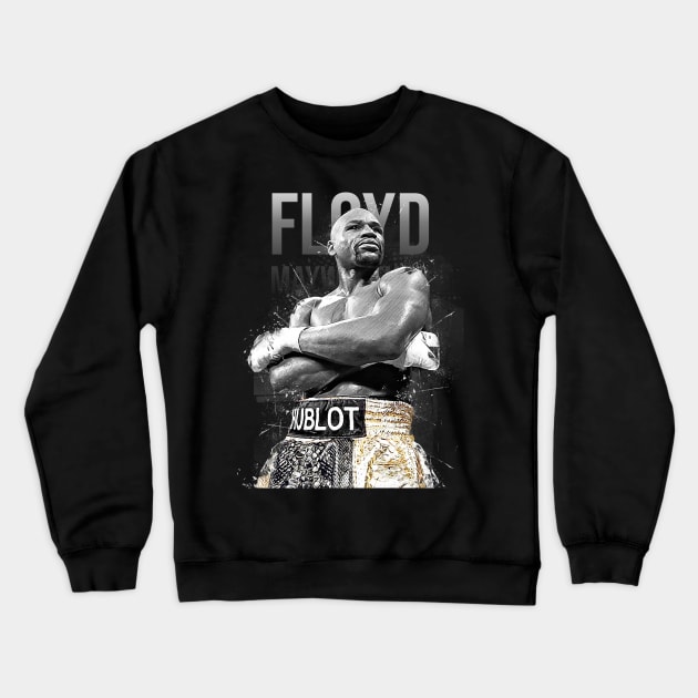 Floyd Mayweather Jr Crewneck Sweatshirt by Creativedy Stuff